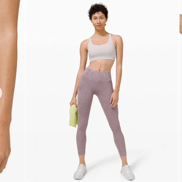 LIKE NEW Size 2 Lululemon Fast and Free Tight II 25" 
Ice Wash Violet Verbena - Picture 4 of 5